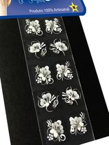 Kit 250 Adesivos Unhas Strass Nail, Artesanal, Branquinho Kit 250 Adesivos Unhas Strass Nail, Artesanal, Branquinho