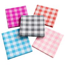 Kit 250 Guardanapos Xadrez De Papel colorido Descartável