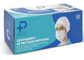Kit 250 Máscara Descartável Tripla Protectme Filtro Branca Kit 250 Máscara Descartável Tripla Protectme Filtro Branca