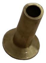 Kit 250 Rebites Ferro Latonado Conico Semi-tubular 6,2x19