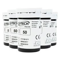 Kit 250 Tiras Reagentes para Teste de Glicose G-TECH Lite