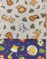 Kit 252 - 2 peças de tecido 100% algodão - medidas 35 cm x 150 cm Kit 252 - 2 peças de tecido 100% algodão - medidas 35 cm x 150 cm