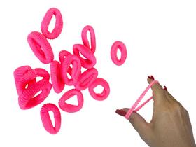 kit 255un Elástico Xuxinhas de cabelo rosa chiclete penteado