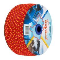 Kit 25mt corda pp 6mm vermelho multicor tropical