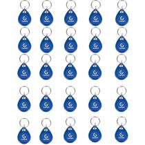 Kit 25x chaveiro proximidade mifare keytags 13.56 mhz garen