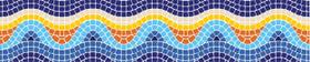 Kit 26 Adesivos Piscina Mosaico Colorido 100x30cm G66 Kit 26 Adesivos Piscina Mosaico Colorido 100x30cm G66