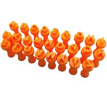 Kit 26 Carimbos Marcador Para Brigadeiro Doce Letras Alfabeto