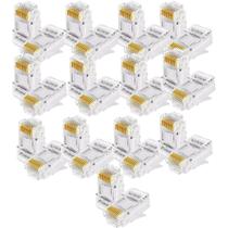 Kit 26 conector macho rj45 cat.5e shielded