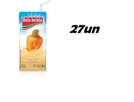 Kit 27 Caixinhas De Suco Pronto Caju Bela Ischia 200ml