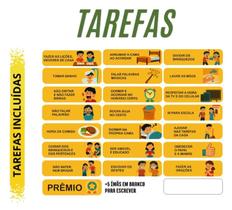 Kit 27 Tarefas Imantadas Personalizadas Quadro De Tarefas