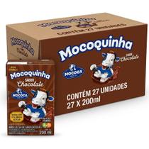 Kit 27 Un Achocolatado Pronto Mocoquinha Sabor Chocolate 200ml Bebida Láctea Mococa Vitamina A e D Caixa Kit 27 Un Achocolatado Pronto Mocoquinha Sabor Chocolate 200ml Bebida Láctea Mococa Vitamina A e D Caixa