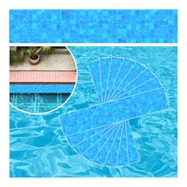 Kit 28 Adesivos Piscina Vinílico Fundo Água 02 100x10cm Kit 28 Adesivos Piscina Vinílico Fundo Água 02 100x10cm