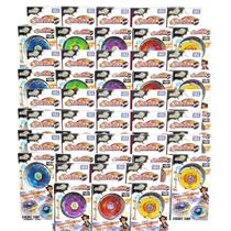 Kit 28 Beyblade Metal C/Luz Led Speed Light + 28 Lançadores