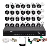 Kit 28 Cameras Segurança Full Color Intelbras Dvr 32c Intelbras 3tb Kit 28 Cameras Segurança Full Color Intelbras Dvr 32c Intelbras 3tb