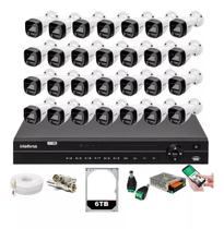 Kit 28 Cameras Segurança Full Color Intelbras Dvr 32c Intelbras 6tb