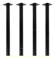 Kit 28 Pés De Aço Tubular Circular Mesa 70cm Ferro Forte