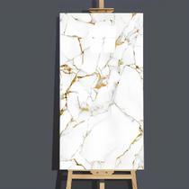 Kit 28 Placas Adesiva Revestimento Mármore 3D Vinílico Alto Brilho 30x60cm