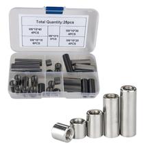 Kit 28 Porca Espaçador Extensor Com Rosca Inox M6 5 Tamanhos