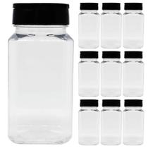 Kit 280 Potes De Plastico 220ml Porta Tempero Com Tampa Dosadora Dupla
