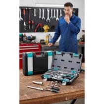 Kit 29 Pçs Soquete 1/4 Sextavado Cr-V Catraca Profissional Kit 29 Pçs Soquete 1/4 Sextavado Cr-V Catraca Profissional