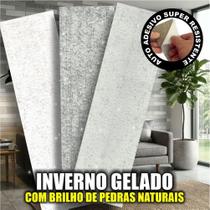 Kit 29 placas 3d Tijolinho Autocolante de Pedra natural -