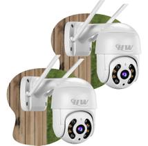 Kit 2Câmera Ip Icsee Prova D'Água Infravermelho Externa Wifi