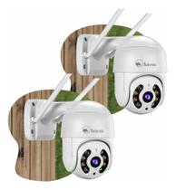 Kit 2Câmera Ip Icsee Prova D'Água Infravermelho Externa Wifi