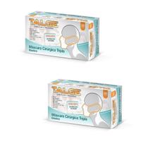 Kit 2cx Máscara Cirúrgica Descartável Tripla Proteção 100UN