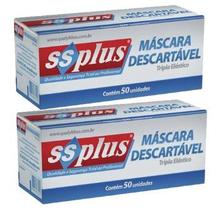 Kit 2cx Máscara Descartável Ssplus - Qualybless