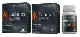 Kit 2cx Nuova Cabelos E Unhas 60 Cápsulas - Catarinense - Catarinense Pharma
