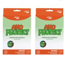 Kit 2cx Sai Mosquito Adesivo de Citronela Amo Protect 16und Amoveri Babydeas