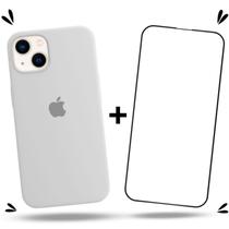 Kit 2em1 Compatível Com iPhone 14 - Capa Capinha Case + Película De Vidro 3D Full Cover