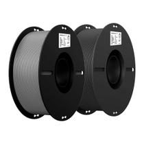 Kit 2Kg Filamentos PLA Creality p/Impressora 3D Cinza + Preto Kit 2Kg Filamentos PLA Creality p/Impressora 3D Cinza + Preto