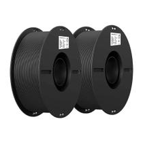 Kit 2Kg Filamentos PLA Creality p/ Impressora 3D Preto + Preto Kit 2Kg Filamentos PLA Creality p/ Impressora 3D Preto + Preto