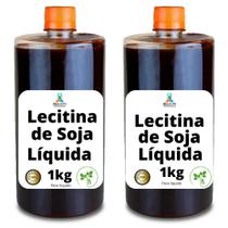 Kit 2kg Lecitina De Soja Líquida Emulsificante Alimentício