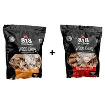 Kit 2kg Wood Chips Laranjeira / Maciera Lenha Defumação churrasco