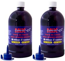 Kit 2L de tinta para pincel de quadro branco nas cores Azul - Carinon Mix