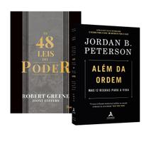 Kit 2livros, As 48 leis do Poder + Além Da Ordem, Mais 12 Regras Para a Vida, Clássico Sobre Multiplicar Riqueza e Solucionar Problemas Financeiros
