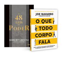 Kit 2livros, As 48 leis do Poder + O Que Todo Corpo Fala, Clássico Sobre Multiplicar Riqueza e Solucionar Problemas Financeiros, Ed. Atualizada