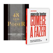 Kit 2livros, As 48 leis do Poder + Pare De Tentar Comece A Fazer