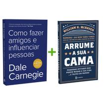 Kit 2livros, Como Fazer Amigos e Influenciar Pessoas + Arrume a Sua Cama, Clássico Sobre como Multiplicar Riqueza e Solucionar Problemas Financeiros - Sextante, Academia
