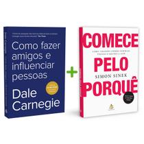 Kit 2livros, Como Fazer Amigos e Influenciar Pessoas + Comece Pelo Porquê, Clássico Sobre como Multiplicar Riqueza e Solucionar Problemas Financeiros - Sextante