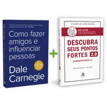Kit 2livros, Como Fazer Amigos e Influenciar Pessoas + Descubra Seus Pontos Fortes 2.0, Clássico Sobre como Multiplicar Riqueza - Sextante
