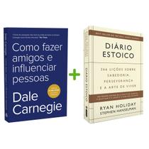 Kit 2livros, Como Fazer Amigos e Influenciar Pessoas + Diário Estoico, Clássico Sobre como Multiplicar Riqueza e Solucionar Problemas Financeiros