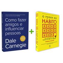 Kit 2livros, Como Fazer Amigos e Influenciar Pessoas + O Poder Do Hábito, Clássico Sobre como Multiplicar Riqueza e Solucionar Problemas Financeiros