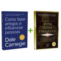 Kit 2livros, Como Fazer Amigos e Influenciar Pessoas + Quem Pensa Enriquece, Clássico Sobre como Multiplicar Riqueza e Solucionar Problemas