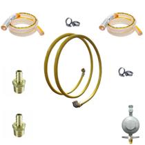 Kit 2M Tubo Pex Gás Multicamadas 16mm + Conexões Completa