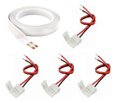 Kit 2mts Fita Elétrica 2 Vias 10a + 4 Conectores Conecta Kit 2mts Fita Elétrica 2 Vias 10a + 4 Conectores Conecta