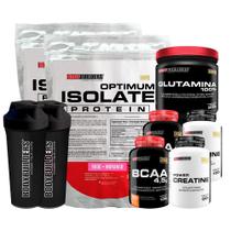 Kit 2optimum Isolate Whey Protein 900G+ 2 Bcaa 100G