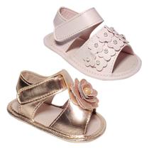 kit 2pares Sandalinha Bebê Menina Infantil Neném Moda kit 2pares Sandalinha Bebê Menina Infantil Neném Moda